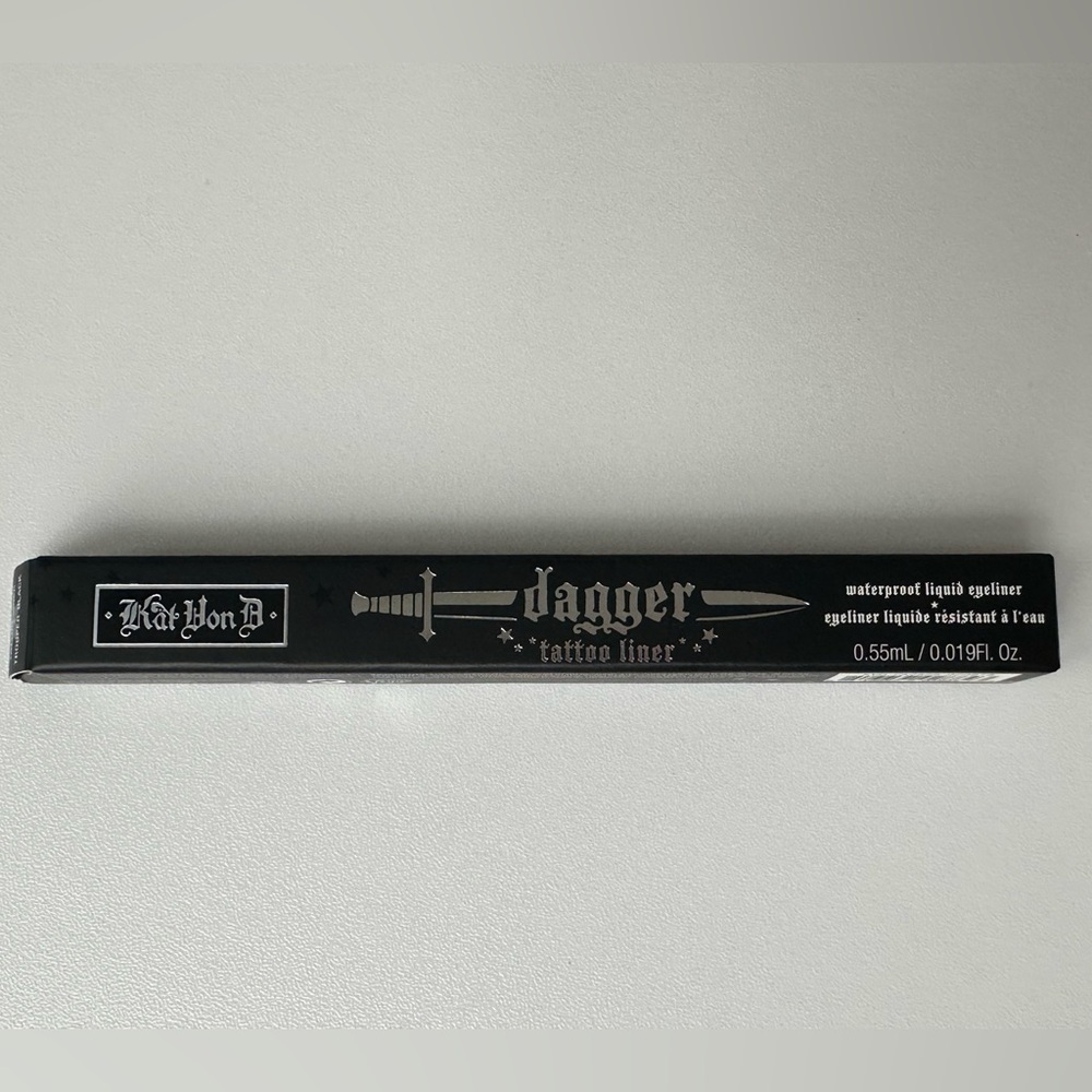 Kat Von D Tattoo Liner Waterproof Liquid Eyeliner - Trooper Black BNIB - Picture 2 of 4